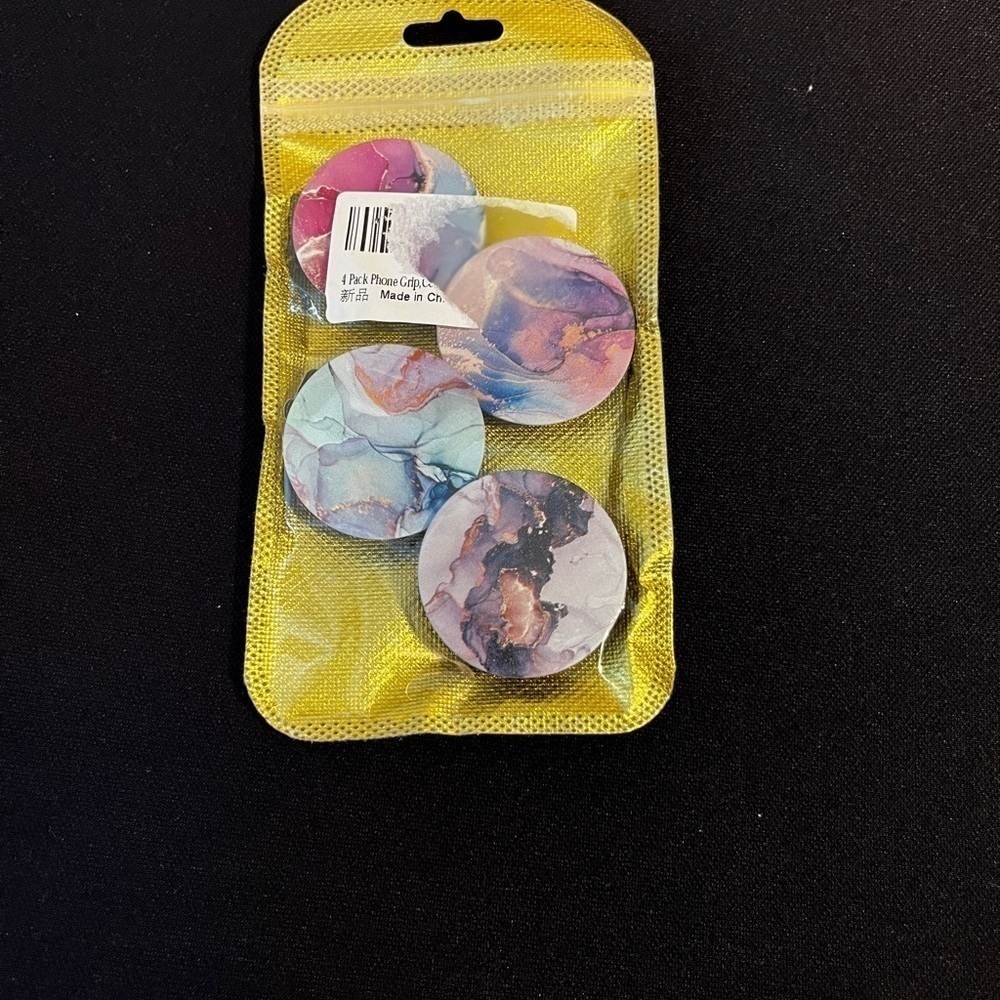 Phone Gripper Holder Colourful New 4 pack